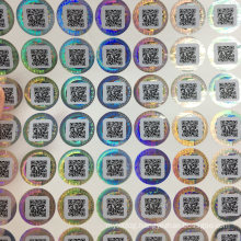 One Time Used Hologram Laser Sticker with Qr Code